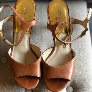 Women’s Michael Kors cognac heels